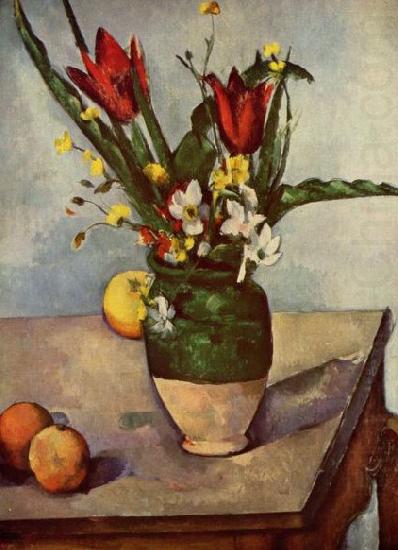 Paul Cezanne Stilleben, Tulpen und apfel china oil painting image